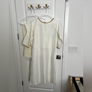 Elegant Cream Kurta Set